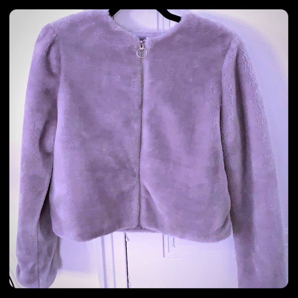 Faux fur jacket